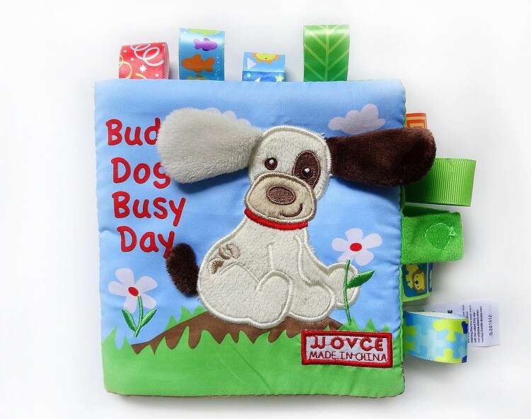 New 1 Pcs Baby Soft Toys Animal Embroidered Educational Toys Cloth Book Newborn Early Development Activity Books Baby Kids Gifts